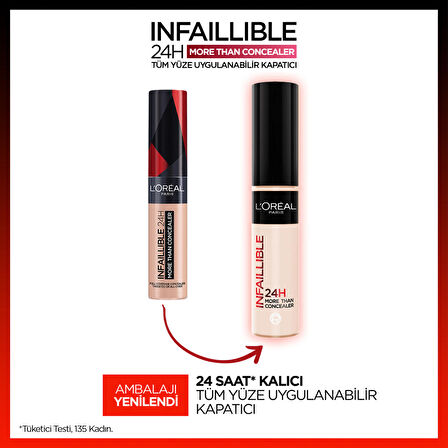 L'Oréal Paris Infaillible 24H Tüm Yüze Uygulanabilir Kapatıcı - 323 Fawn