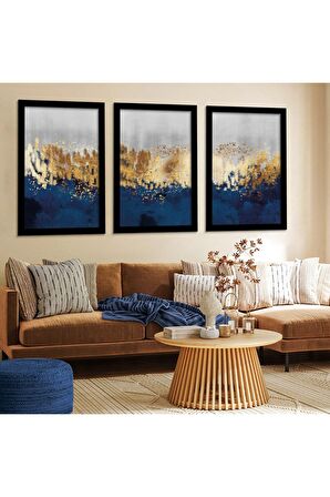 Göçmen Kuşlar 100 X 50 Cm Saatli Kanvas Tablo