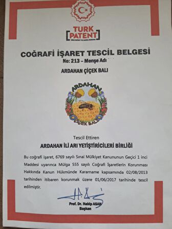 Coğrafi İşaretli Ardahan Organik Çiçek Balı