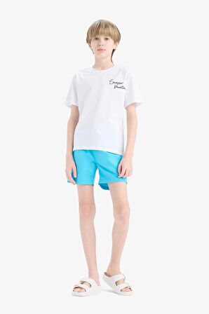 DeFacto Erkek Çocuk Basic Düz Deniz Şortu B7494A825HSTR231