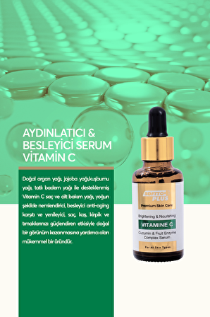 SOFTTO PLUS AYDINLATICI&BESLEYİCİ VİTAMİN C SERUM 30 ML