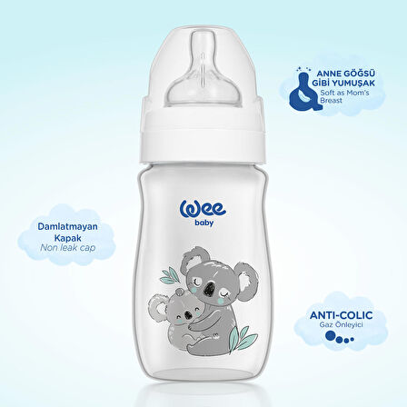 Wee Baby Safari PP Biberon 250 ml - KOALA