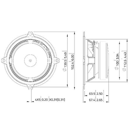 Lavoce MSF051.22 5" Midrange