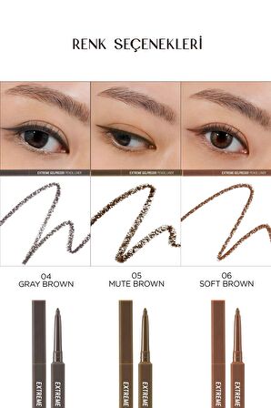 Suya Dayanıklı, Gün Boyu Kalıcı Kalem Eyeliner Clio Extreme Gelpresso Pencil Liner (05 Mute Brown)