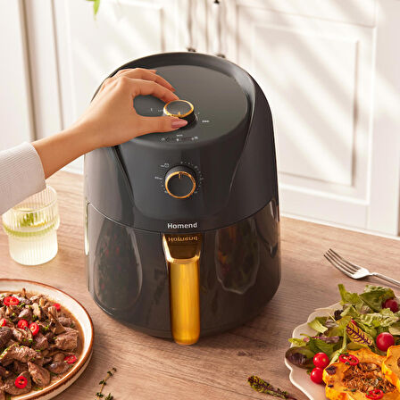 Homend Airfryday 2505H 8 Farklı Programlı, 4,3 Litre Airfryer