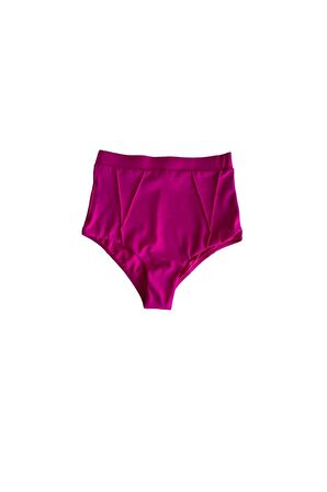 Pembe Süper Yüksek Bel Bikini Altı