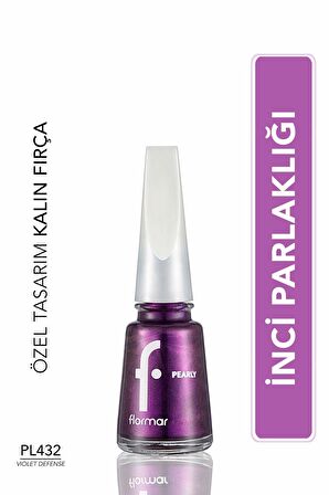 Flormar Oje Yeni Maxi Brush Pearly Pl432 Violet Defense 9053035