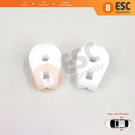 Renault Megane 2 Cabriolet İçin 2 Adet Arka Kapılar Cam Klipsi