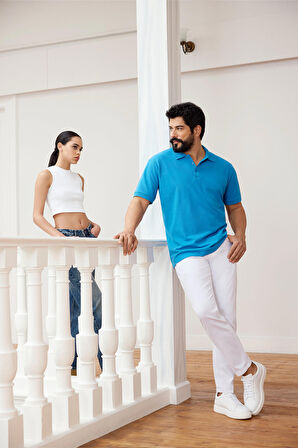 Erkek Beyaz 360 Derece Her Yöne Esneyen Rahat Slim Fit Dar Kesim Pantolon
