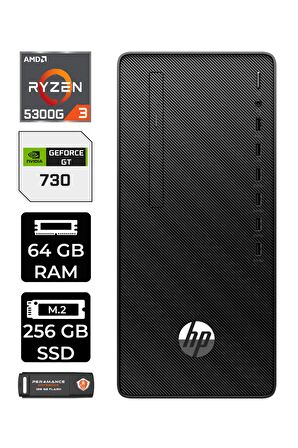 HP 295 G9 RYZEN 3 5300G 64GB RAM 256GB SSD GT730/4GB W11PRO 6D391EA MASAÜSTÜ PC & PER4 BELLEK