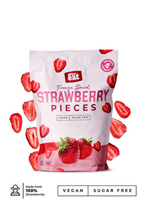 Çilek Kuru Meyve Cipsi 15 G X 5 Adet Dondurularak Kurutulmuş Meyve