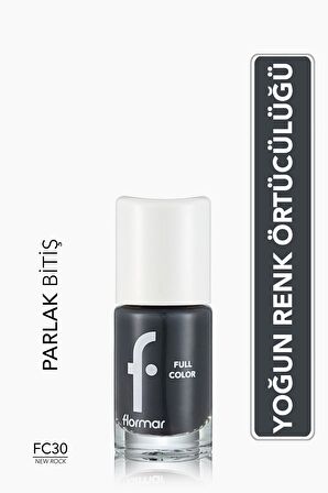 Flormar Yoğun Pigmentli Parlak Oje-full Color Nail Enamel-fc30 New Rock-8690604310661