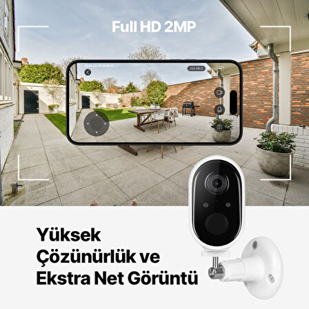 ttec Wizi Pro W Full HD İç/Dış Mekan Bataryalı Wi-Fi Akıllı Kamera