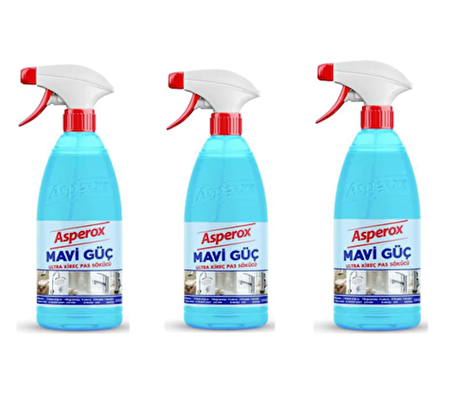 Asperox Mavi Güç Sprey Yüzey Temizleyici 1 lt 3 Adet
