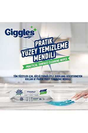 Pratik Yüzey Temizleme Havlusu 50'li 1 Paket 50 Havlu