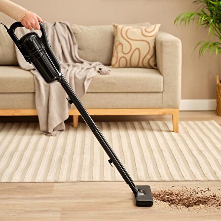 Homend Dustrider 1265H Dikey Süpürge Siyah Gri