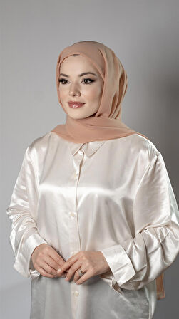 Sütlü Kahve Pratik Hazır Geçmeli Şal Şifon Boru Boneli 3001_26