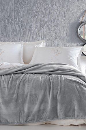 Yataş Bedding Olenna Tek Kişilik Wellsoft Battaniye - Açık Gri