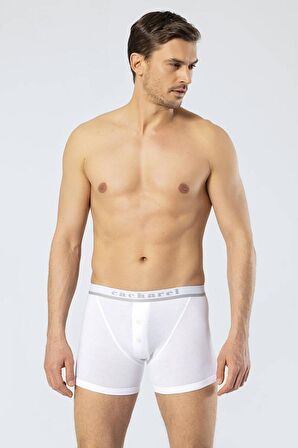 Cacharel Erkek Düğmeli Boxer Beyaz