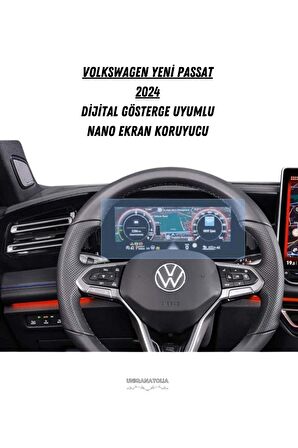 Volkswagen Yeni Passat 2024 Dijital Gösterge Uyumlu Nano Ekran Koruyucu