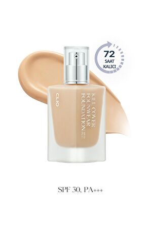 Yoğun Kapatıcılık Sağlayan Fondöten Clio Kill Cover Founwear Foundation (4 Ginger) Spf30 PA+++