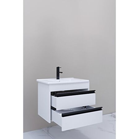 Levante 65 Cm Beyaz Lavabolu Alt Modül