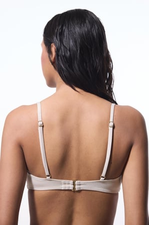 Ekru Jessi Tokalı Bikini Üstü