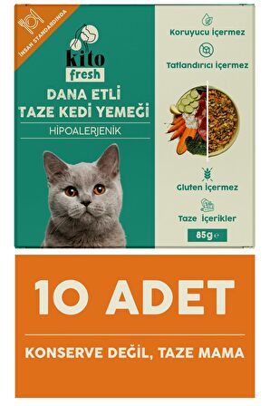 Dana Etli Kedi Kito Fresh X 10 (850 gr)