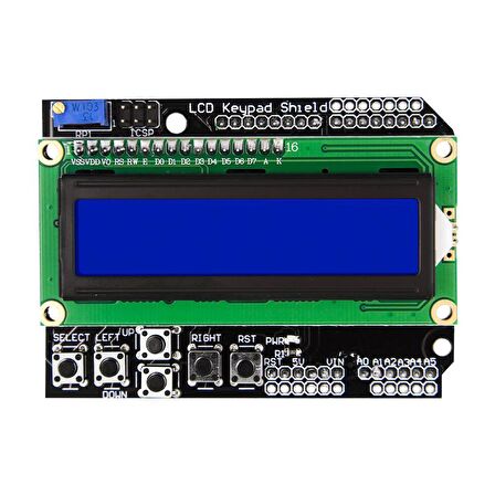 LCD1602 (Tuş Takımlı ve Mavi Arka Işıklı)