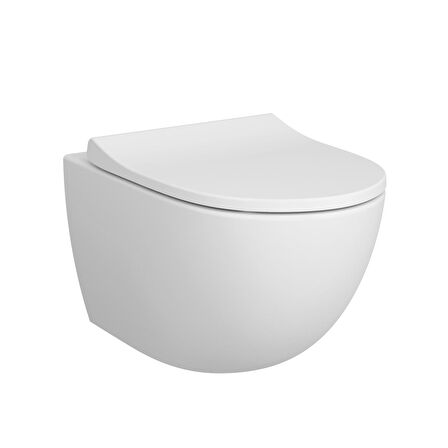 VitrA Sento 7748B001-0559 Rim-ex Asma Klozet, 54 cm, Mat Beyaz