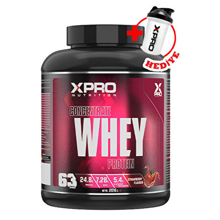 Whey Protein Tozu 2016gr - Çilek Aromalı