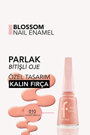 Flormar Blossom Uzun Süre Kalıcı & Parlak Bitişli Oje