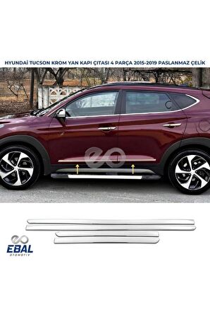 Hyundai Tucson Krom Yan Kapı Çıtası 4 prç. 2015 ve üzeri P.Çelik