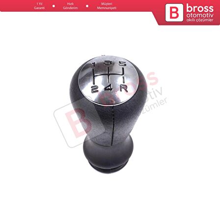 Peugeot 106 206 206+ 306 406 605 2403AP İçin Siyah Krom Nikelaj Renk 5 İleri Vites Topuzu