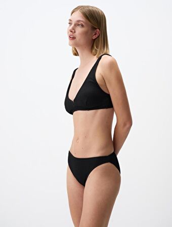 Jimmy Key Siyah Basic Dokulu Bikini Alt