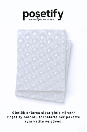 Premium Büyük Balonlu Torba 14 x 22 + 12 CM | 5’li Set | Kalın Malzeme | Koruyucu Ambalaj Poşeti