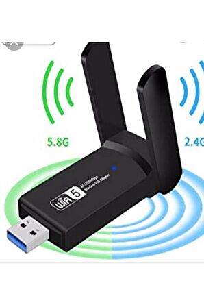 UNİDEN Dual Band Usb 3 0 Adaptör Kablosuz Wifi Alıcı Ac1200 Mbps