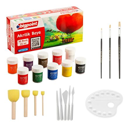 Südor Akrilik Boya Başlangıç Seti 10 Renk x 25 ml