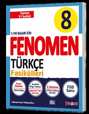 Fenomen Yayınları 8. Sınıf Türkçe Fasikül Seti