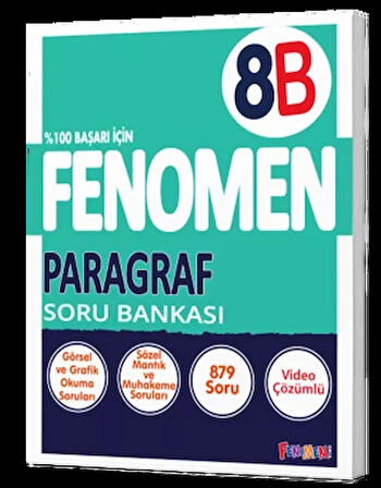 Fenomen Yayınları 8. Sınıf Paragraf B Soru Bankası