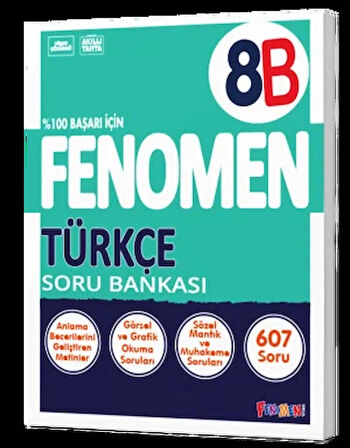 Fenomen Yayınları 8. Sınıf Türkçe B Soru Bankası