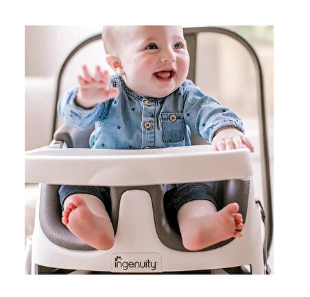 Baby Base Portatif Mama Sandalyesi Slate