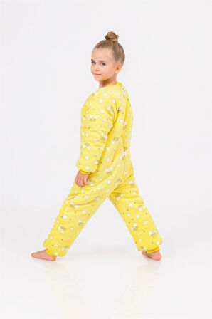 Kız Erkek Çocuk Kalın Elyaf Dolgulu Premium Kalite 2.5 Tog Desenli Uyku Tulumu