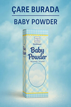 Darshan Incense - Baby Powder Çubuk Tütsü (20'li)