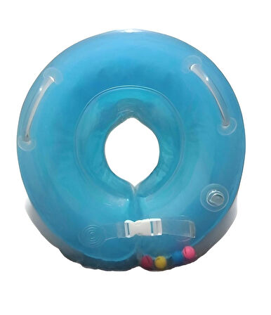  Baby Swim Deniz Havuz Emniyet Kilitli Bebek Yüzme Boyun Simidi Mavi