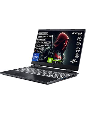 Acer Nitro 5 AN515-58 Intel Core i7 12650H 16 GB 512 GB SSD Rtx 4060 - 8 GB Freedos 15.6" FHD 165 Hz IPS Taşınabilir Bilgisayar NH.QM0EY.009