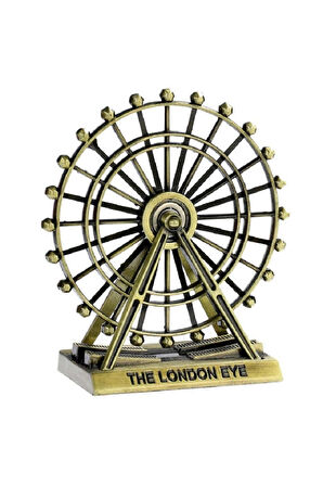 Dekoratif Metal The London Eye Biblo Dönme Dolap Biblo 15 Cm