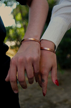 Düz Model Bakır Bileklik