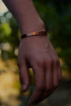 Düz Model Bakır Bileklik