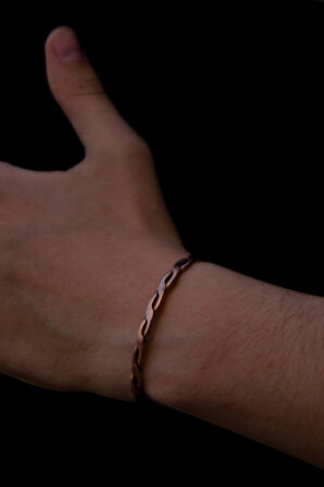 Burgu Desen Bakır Bileklik